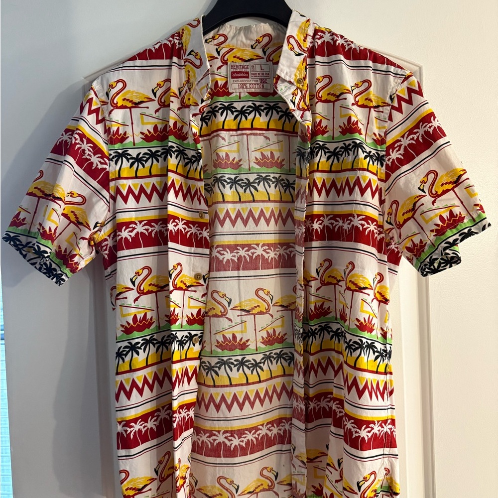 Chubbies USC Flamingo Men's Shirt